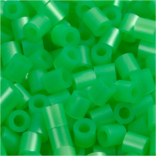 Nabbi strijkkralen, afm 5x5 mm, gatgrootte 2,5 mm, medium, groen parelmoer (32240), 6000 stuk 1 doos