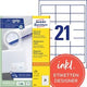 Multifunctionele etiketten avery wit 2100 stuks