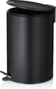Kela pedaal afvalemmer, 12 l, zwart - | mats