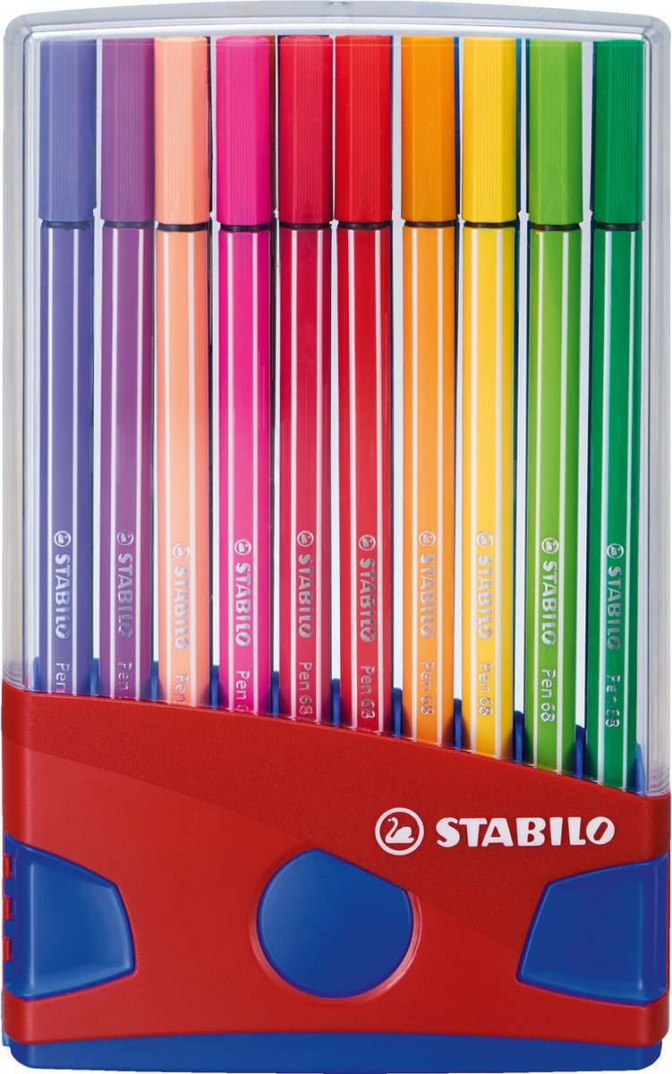 Afbeelding laden in galerijviewer, Stabilo viltstift pen 68 kleurenassortiment 20 stuks
