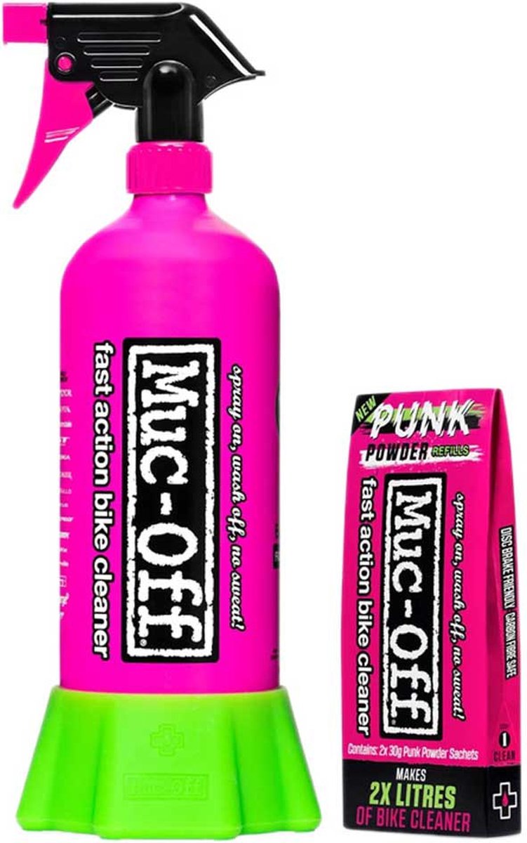 Afbeelding laden in galerijviewer, Muc-off punk powder cleaner 4 pack + bottle for life

