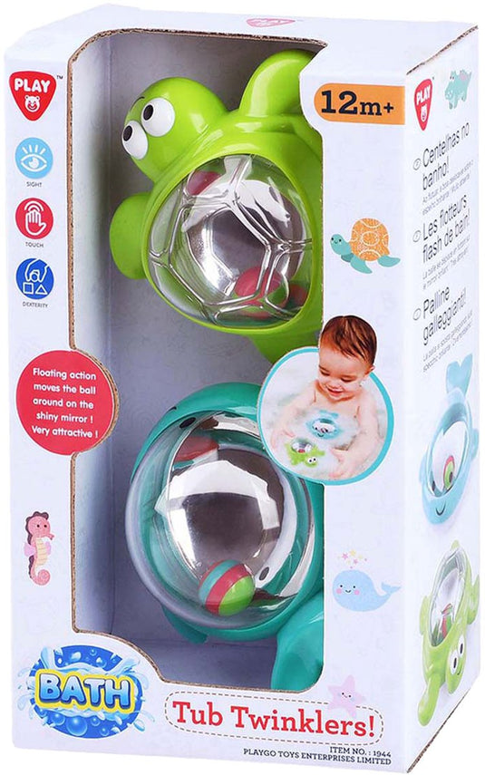 Playgo badspeelgoed tub twinklers - walvis en schildpad - 2st.