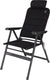 campingstoel Chateau 123 x 48 cm aluminium zwart
