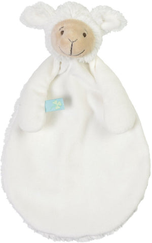 Happy horse lam lugano knuffeldoekje - wit - knuffel cadeau