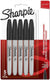 Sharpie permanente markers | fijne punt | zwarte inkt | 5 stuks