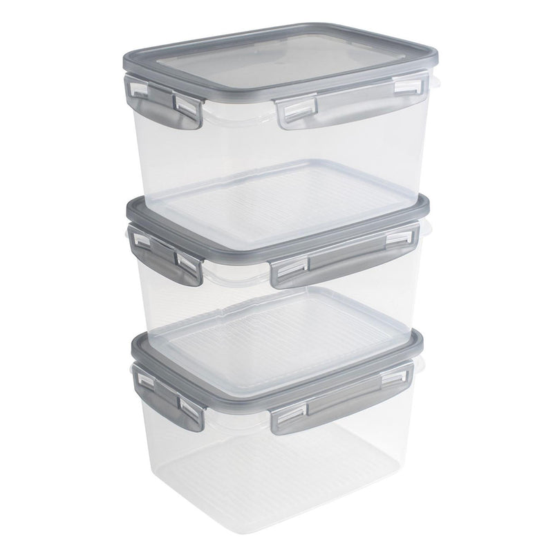Chargez l'image dans la visionneuse de la galerie, Sunware club cuisine diepvriesdozenset met clips set van 3 1,5l transparant grijs
