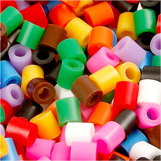 Creativ company https: www.cchobby.nl strijkkralen-afm-5x5-mm-gatgrootte-2-5-mm-medium-standaardkleuren-1100-stuk-1-doos