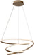 Lucide espiral - hanglamp - led dimbaar - cct - 1x40w 2700k 4000k - taupe | essential