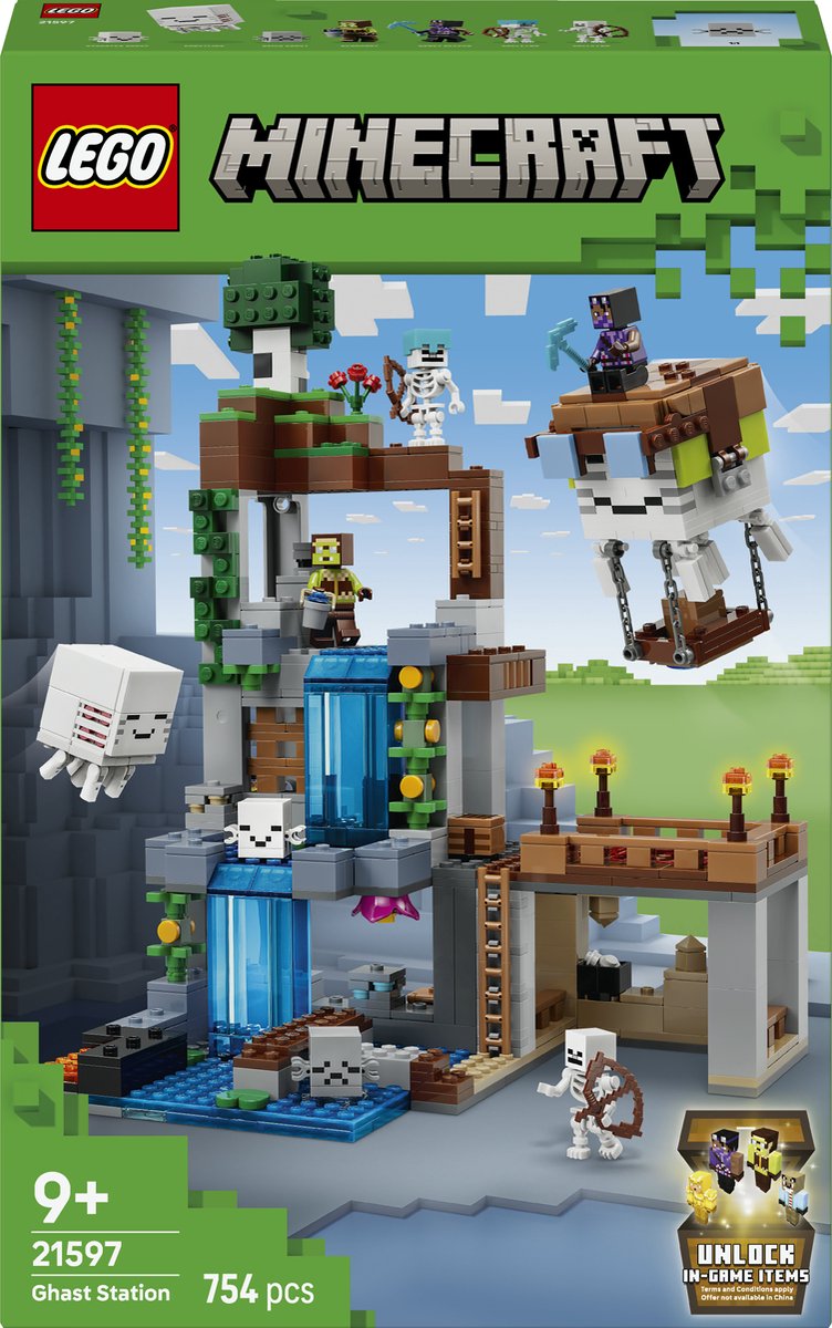 Laden Sie das Bild in Galerie -Viewer, Lego minecraft ghast-huis speelgoed voor kinderen 21597
