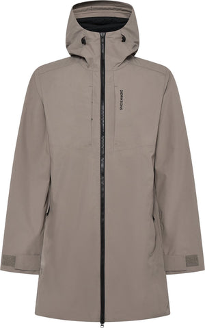 Didriksons sören usx parka unisex outdoorjas - ash brown