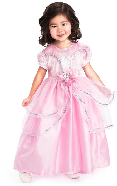 Little adventures - royal pink princess jurk – maat l (110-122)