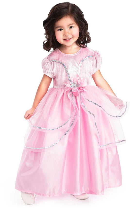 Little adventures - royal pink princess jurk – maat l (110-122)