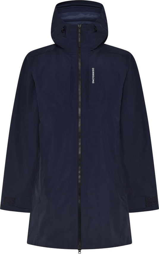 Didriksons sören usx parka unisex outdoorjas - dark night blue