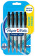Paper mate flexgrip ultra-balpennen met drukknop | medium punt (1,0 mm) | zwart | 5 stuks