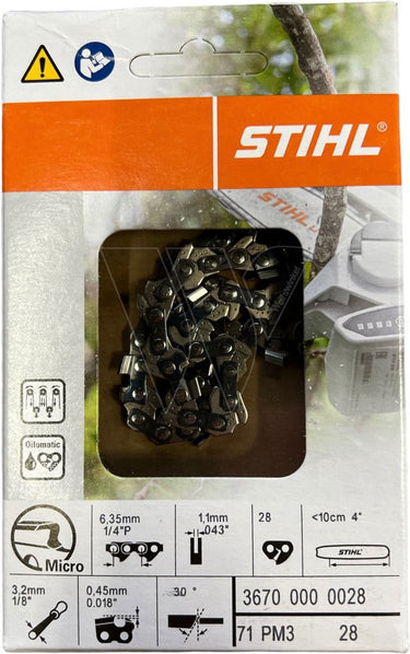 Stihl accessoires zaagketting | 1 4 p picco micro 3 (pm3), 1,1 mm, 10cm - 36700000028