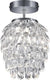 Rl live your light reality petty - plafondlamp - chroom - excl. 1x e14 3,5 w - afstandsbediening - geintegreerde dimmer - traploos instelbare lichtkleur - nachtlampje - niet extern dimmerbaar - sterlichteffect - geheugenfunctie