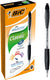 Bic atlantis classic balpennen met kliksysteem - zwart - doos van 12 stuks - medium punt 1 mm