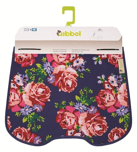 Qibbel stylingset luxe wind scherm Blossom Roses blue Q735