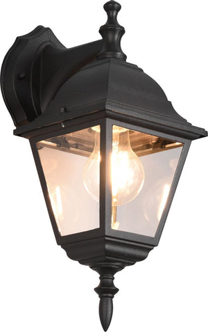 Trio livenza - wandlamp - zwart mat - excl. 1x e27 4w - buitenverlichting - ip44