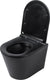 Differnz wandtoilet met pk uitgang rimless inclusief toiletbril mat zwart