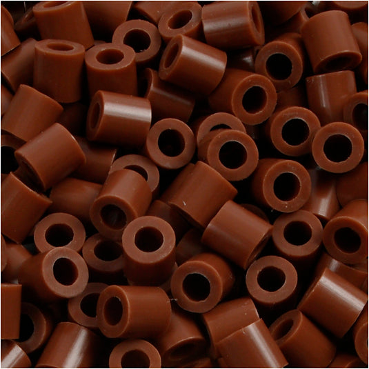 Nabbi foto kralen, afm 5x5 mm, gatgrootte 2,5 mm, medium, chocolate (27), 1100 stuk 1 doos