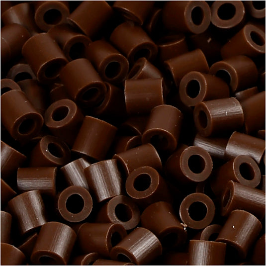 Nabbi foto kralen, afm 5x5 mm, gatgrootte 2,5 mm, medium, donkelbruin (2), 6000 stuk 1 doos