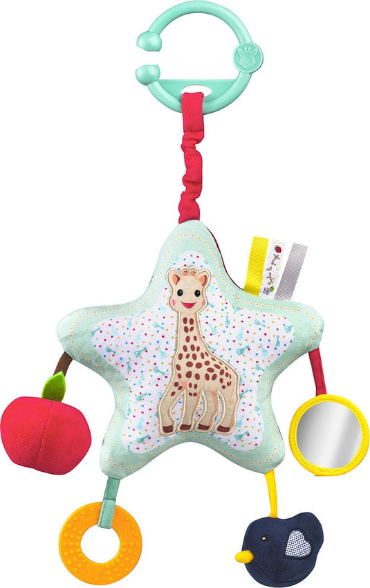 Sophie de giraf activiteiten ster - boxmobiel - baby speelgoed - 6 activiteiten - vanaf 0 maanden - 40x25x8 cm - meerkleurig