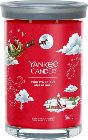 Yankee candle - christmas eve large tumbler geurkaars - 100 branduren - twee lonten