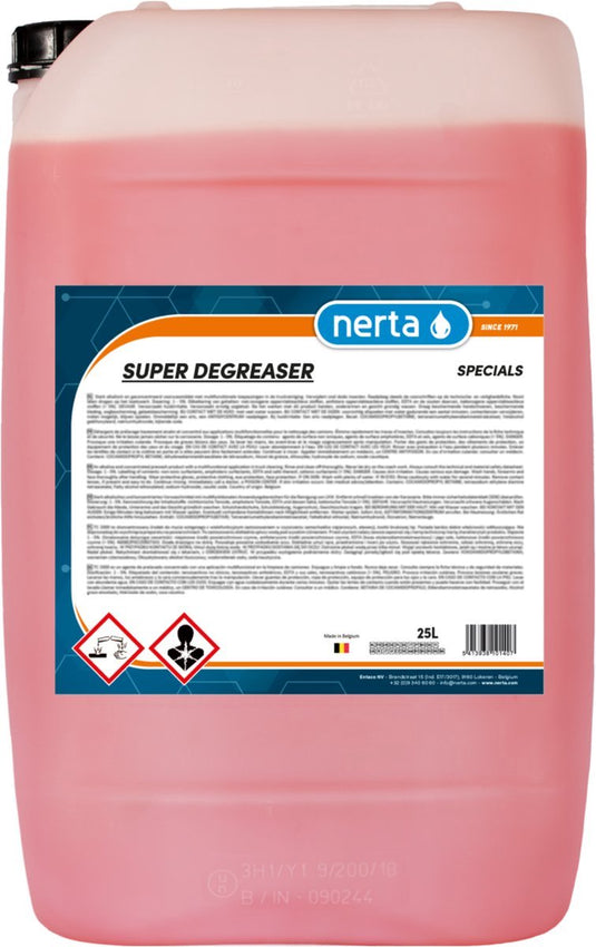Nerta super degreaser - ontvetter auto - vetverwijderaar - olie verwijderaar - aanslagreiniger - 5 liter
