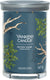 Yankee candle - bayside cedar large tumbler geurkaars - 100 branduren - twee lonten