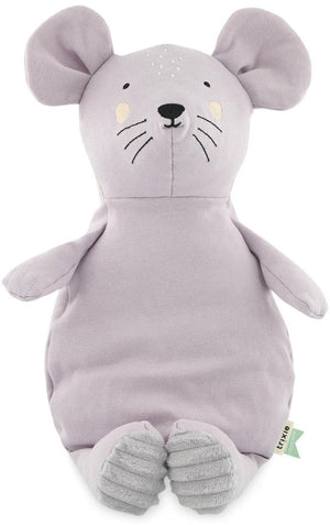 Trixie knuffel - mrs. mouse - dieren pluche - muis - eerste knuffel voor baby - 100% biologisch katoen - groot