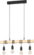 Eglo townshend hanglamp - e27 - 70 cm - zwart bruin - fsc hout