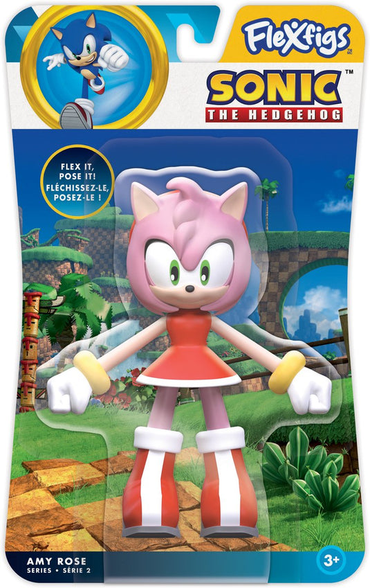 Flexfigs sonic the hedgehog amy rose - flexibel buigbaar actiefiguur voor kinderen en volwassenen