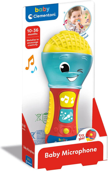 Clementoni - babyspeelgoed - microfoon met lichtjes en geluid - vanaf 3 maanden