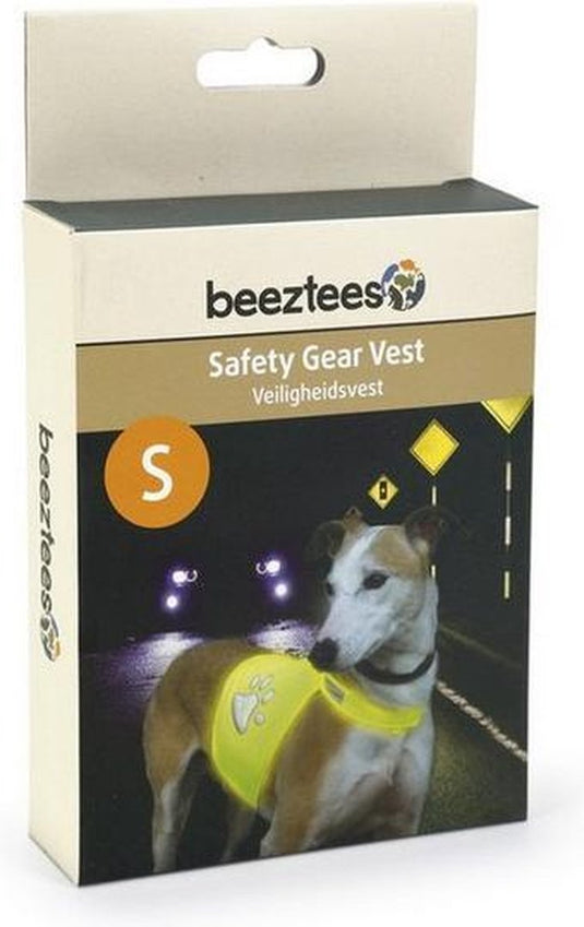 Beeztees safety gear veiligheidsvest - hond - geel - s