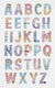 Creativ company diamant stickers alfabet, 1 vel