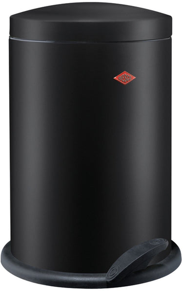 Wesco 116 (alpha) prullenbak | pedaalemmer | 13 liter | metaal - matzwart | vuilnisbak - made in germany