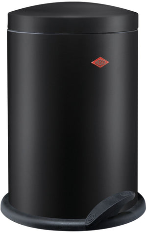 Wesco 116 (alpha) prullenbak | pedaalemmer | 13 liter | metaal - matzwart | vuilnisbak - made in germany