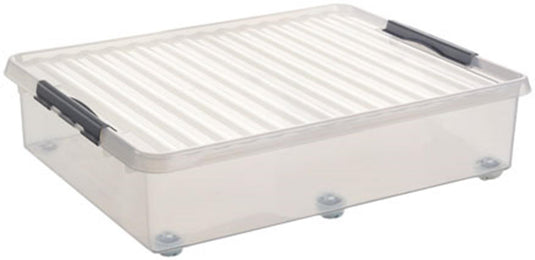 Sunware q-line rollerbox 60 liter transparant 80x50x20cm