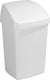 Sunware - delta prullenbak met swingdeksel 25l wit - 31 x 28,5 x 54 cm