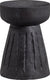Woood borre kruk - hout - zwart - 40x28x28
