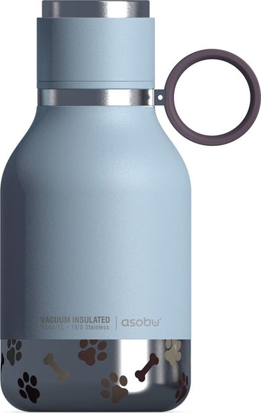 Asobu dog bowl bottle stainless - blauw