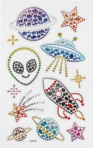Creativ company diamant stickers ruimte, 1 vel