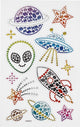 Creativ company diamant stickers ruimte, 1 vel