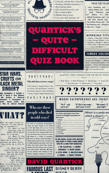 Quantick's quite difficult quiz book