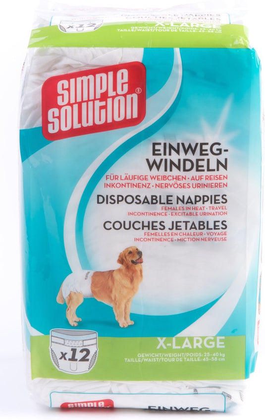 Simple solution wegwerp honden luier