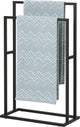 Sealskin carré - handdoekrek - 24 x 48 x 78,5 cm - voor 2 handdoeken - vrijstaand - zwart