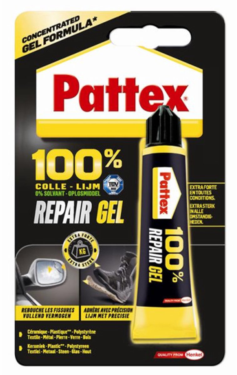 Afbeelding laden in galerijviewer, Pattex repair extreme 20 g | extreem sterke secondelijm | voor snelle reparaties | multi-inzetbaar | alleslijm
