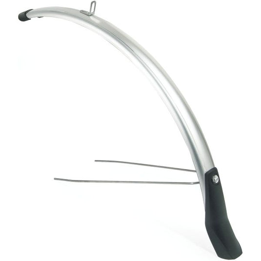 spatbordenset Snello 28 inch 46 mm kunststof zilver