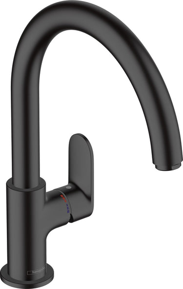 Hansgrohe vernis blend m35 - keukenmengkraan - ééngreeps bediening - 210mm maat - draaibare uitloop - 1 straalfunctie - mat zwart